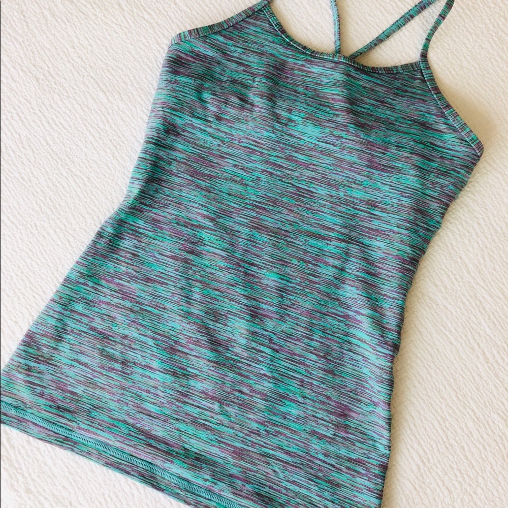 Girls TEAL/PURPLE striped Ivivva tops